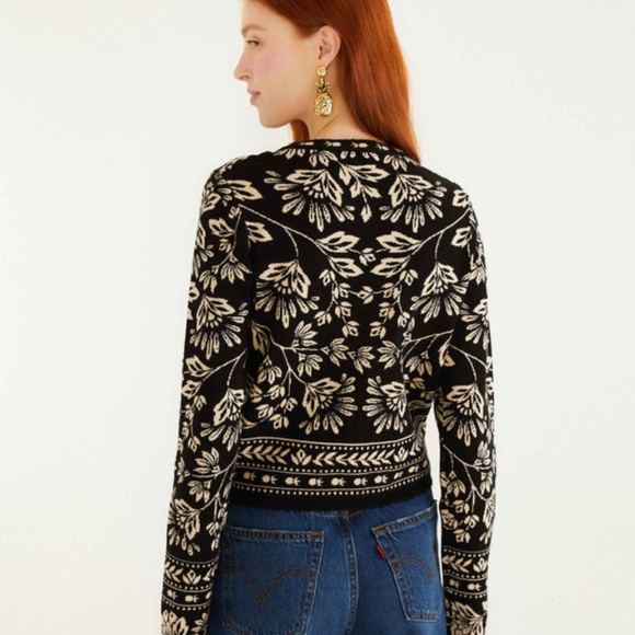 Farm Rio Flower Bloom Knit Cardigan - Picture 7 of 8